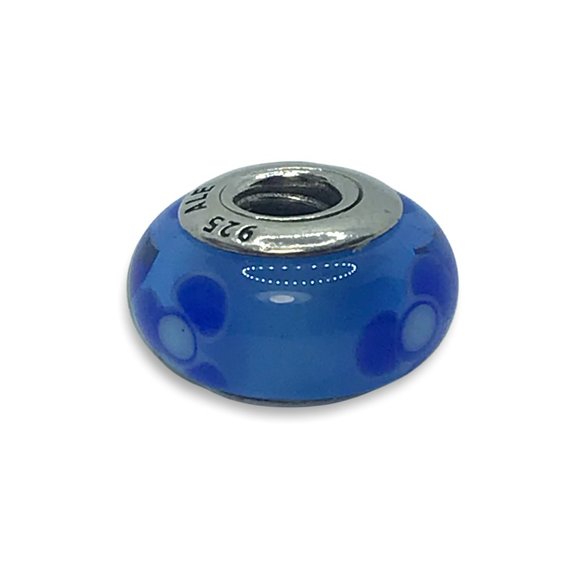 Pandora Flower Design Murano Glass Charm - Picture 3 of 3